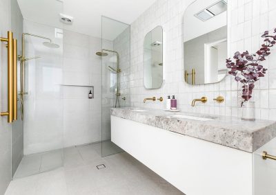 New master bedroom with adjoining ensuite bathroom renovation